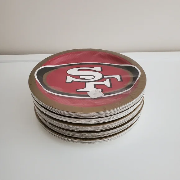 NFL San Francisco 49ers 9-inch Paper Plates | 1 Pkg | 18 Ct./Pkg - Picture 4 of 4